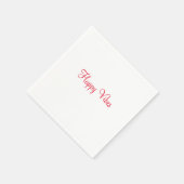 Rote glückliche Villen Urlaub einfache minimale Ka Serviette (Ecke)