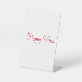 Rote glückliche Villen Urlaub einfache minimale Ka Sockelschild