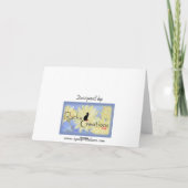 Rote Glückwünsche, die Sie aus dem Team gemacht ha Karte (Rückseite)