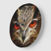 Rote Glühauge Uhu Große Uhr (Winkel)