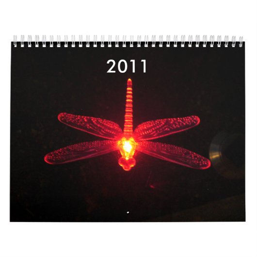 Rote glühende Libelle, wird, 2012 inspiriert Kalender (Titelbild)