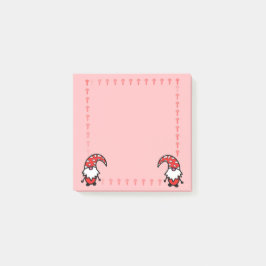 Rote Gnome mit Pilzen Post-it-Notizen Post-it Klebezettel