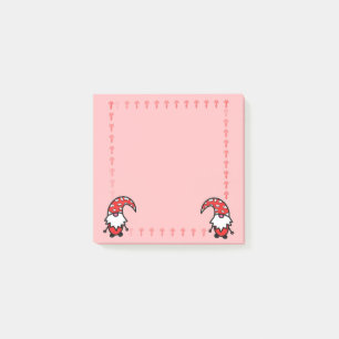 Rote Gnome mit Pilzen Post-it-Notizen Post-it Klebezettel