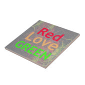 ROTE GOLDENE GRÜNE LIEBE FLIESE (Seite)