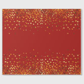Rote GoldGlitzerconfetti-Imitat-Folie Geschenkpapier (Flach)