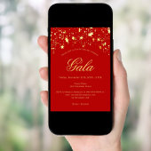 Rote Goldsterne - Jährliche Firmengala Einladung