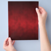 Rote Gothic Ombre-Hintergrundkunst Flyer (Hand)