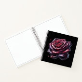 Rote Gothic-Rose Notizblock (Innenseite)