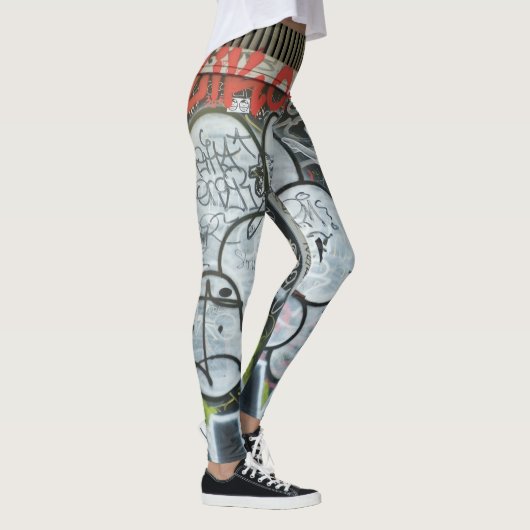 Rote Graffiti Leggings (Rechts)