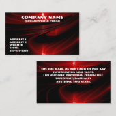 Rote Grafik-Visitenkarte Visitenkarte (Vorne/Hinten)