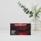 Rote Grafik-Visitenkarte Visitenkarte (Stehend Vorderseite)