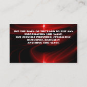 Rote Grafik-Visitenkarte Visitenkarte (Rückseite)