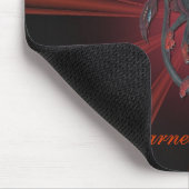 Rote Granats-Drache-Mausunterlage Mousepad (Ecke)