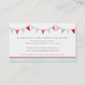 Rote graue niedliche Geschäftskarten der Visitenkarte (Rückseite)