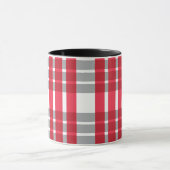 Rote graue Streifen Tasse (Zentrum)