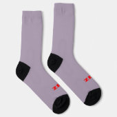 Rote graue Zen-Prämiensocken Socken (Rechts)