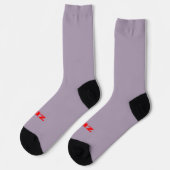 Rote graue Zen-Prämiensocken Socken (Linkes Detail)