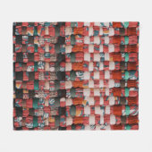 ROTE GREEN- UND BLAUTEXTIL FLEECEDECKE (Vorderseite (Horizontal))
