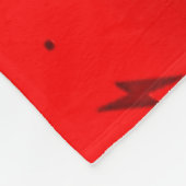 Rote grelle Fleece-Decke Fleecedecke (Ecke)