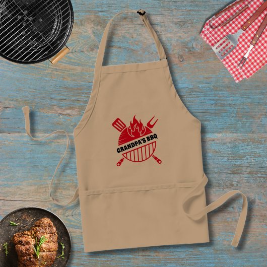 Rote GRILLEN Grill Flammengitter-Spannelemente mit Schürze