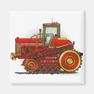 Rote große Bulldozer-Traktor-Magneten Magnet