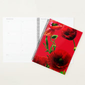 Rote Grüne Blumenmohn Blume Sommergarten Planer (Anzeige)