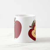 Rote grüne Checkered Land-Apfel-Tasse Kaffeetasse (Mittel)