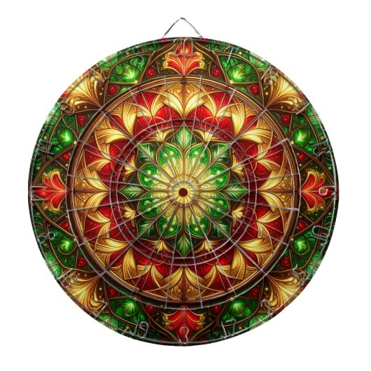 Rote Grüne Dekorative Blumen Dartboard Dartscheibe (vorne)