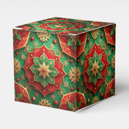 Rote Grüne Dekorative Feiertags-Geschenkbox Geschenkschachtel