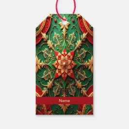 Rote Grüne Dekorative Weihnachtsgeschenk-Anhänger Geschenkanhänger