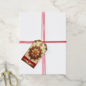 Rote Grüne Dekorative Weihnachtsgeschenk-Etikette Geschenkanhänger (Mit Garn)