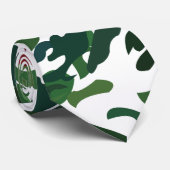 Rote Grüne Flora Botanisch Krawatte (Gerollt)