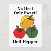 Rote Grüne Gelbe Paprika Glockenpaprika Lustig Postkarte (Vorderseite)