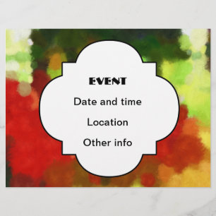 Rote grüne Malerei Flyer