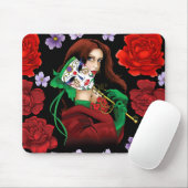 Rote grüne Masquerade Venezianisch Mousepad (Mit Mouse)