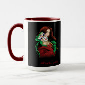 Rote grüne Masquerade Venezianisch Tasse (Links)