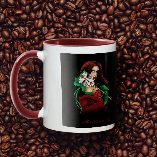 Rote grüne Masquerade Venezianisch Tasse