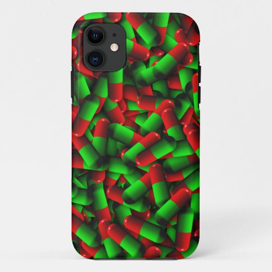 rote grüne Medikamente Case-Mate iPhone Hülle (Rückseite)