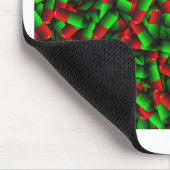 rote grüne Medikamente Mousepad (Ecke)
