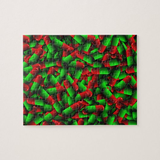 rote grüne Medikamente Puzzle (Horizontal)