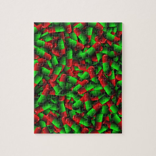 rote grüne Pillen Drogen Puzzle (Vertikal)