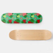 Rote grüne rosa Erdbeeren Skateboard (Horizontal)