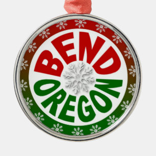 Rote grüne Schneeflockeverzierung Biegungs-Oregon Ornament Aus Metall
