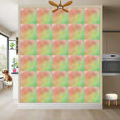 Rote, grüne und gelbe Farbmischung Fliese