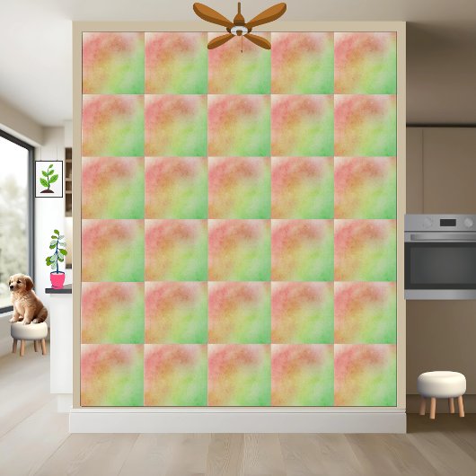 Rote, grüne und gelbe Farbmischung Fliese