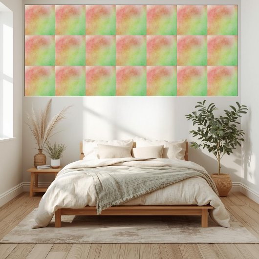 Rote, grüne und gelbe Farbmischung Fliese