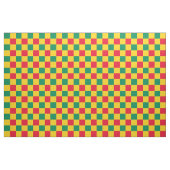 Rote, grüne und gelbe Schachbrettmuster Stoff (Yard (91,4 cm))
