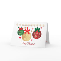 Rote, grüne und goldene Bauern Spanische Weihnacht