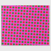 Rote grüne und heiße rosa Rolle von Weihnachten Geschenkpapier (Flach)