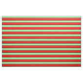 Rote, grüne und schwarze Streifen Stoff (Fat Quarter (45,7 x 55,9 cm))